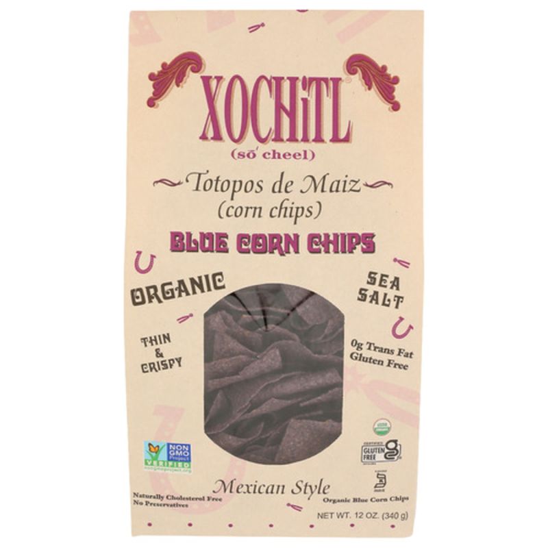 Xochitl Blue Corn Chips 12 oz