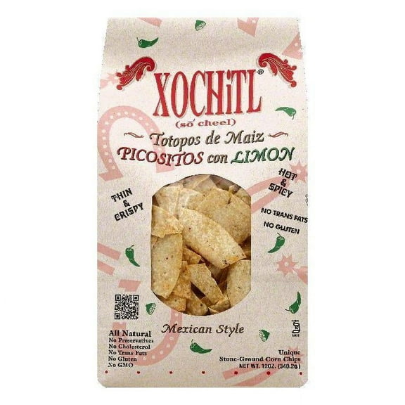 Xochitl Hot & Spicy Mexican Style Corn Chips, 12 OZ (Pack of 10)