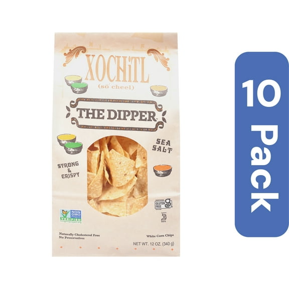 Xochitl Salted Dipping Chips 12 oz (Pack Of 10)