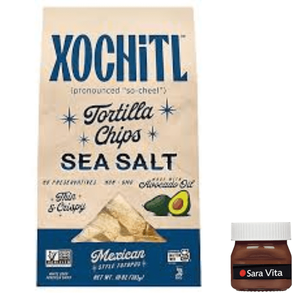 Xochitl Sea Salt White Corn Tortilla Chips, 12 oz Paper Bag
