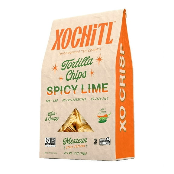 Xochitl Spicy Lime Corn Chips 12 oz (Pack of 10)