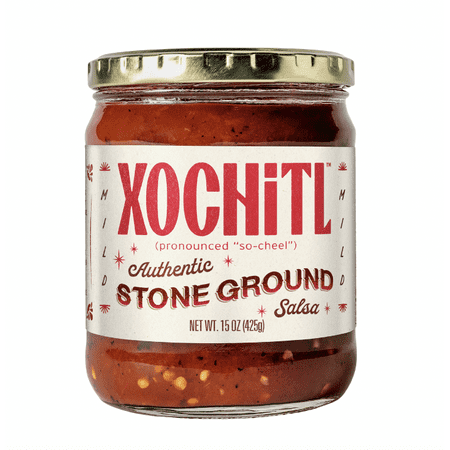 Xochitl Mild Stone Ground Salsa, 15 oz Jar, Shelf-Stable