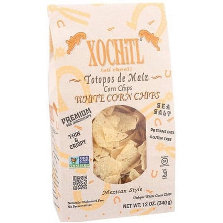 Xochitl White Corn Tortilla Chips, 12 oz (Pack of 10)