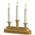 thumbnail image 1 of Xodus Innovations FPC1530B Battery Operated LED Window Candelabra, Plastic Gold Base, Warm White Light, 1 of 2