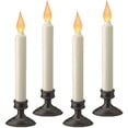 thumbnail image 1 of Flameless LED Window Candle, Antique Bronze, Dusk-Dawn Sensor, 4-Pack, 1 of 5