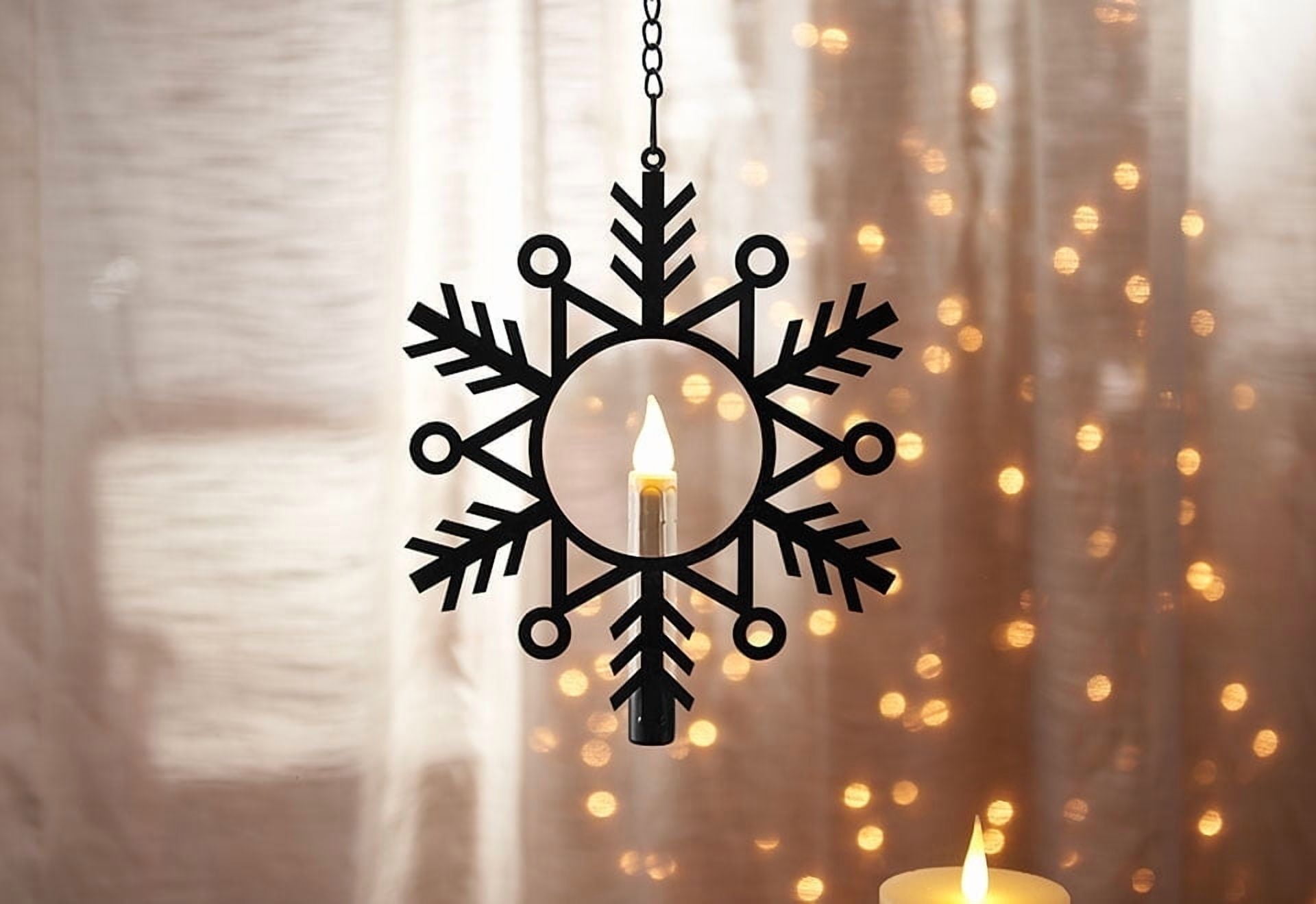 Xodus Innovations CW1500A-4 Flameless Hanging Snowflake Candles (Set of 4)
