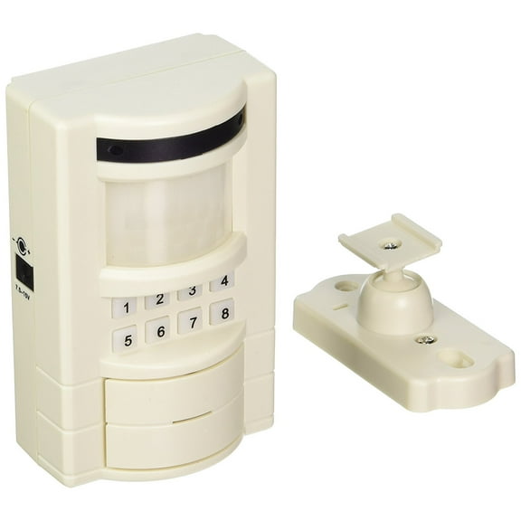 Xodus Innovations HS4320D Battery Powered Wireless Motion Sensor Security Alarm, White