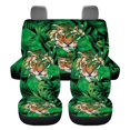 thumbnail image 1 of Xoenoiee 4 Piece Auto Interior Seat Cover Palm Monstera Leaves Tiger Print Car Seat Covers Set Auto Rear/Front Seat Protector Ultra Soft Car Bench Covers Universal Fit for SUV Sedan Van, 1 of 7