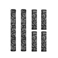 thumbnail image 1 of Xoenoiee 6 PCS Refrigerator Door Handle Gloves Anti-skid Kitchen Home Appliance Decor for Fridge Dishwasher Oven Keep Off Fingerprints Oil Stain Food Spot, Coffee Time Black, 1 of 5