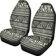 Xoenoiee African Tribal Geometric Pattern Car Seat Covers Front Seats Only Auto Seat Covers for SUV Truck Vehicle Vans Sedan, Automotive Front Seat Protector Seat Cover