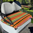 thumbnail image 1 of Xoenoiee African Tribal Geometric Print Golf Cart Seat Covers for Summer, Soft Microfiber Golf Cart Seat Blanket, Golf Cart Seat Towel for Club Car 2-Person Seats, 1 of 5