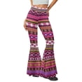 thumbnail image 1 of Xoenoiee American Ethnic Tribe High Waisted Bootleg Pants for Women Flare Leggings Sweatpants Bell Bottoms Bootcut Yoga Pants Plus Size, L, 1 of 7