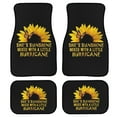 thumbnail image 1 of Xoenoiee Automotive Carpet Car Floor Mats Sunflower and Butterfly Print Non-slip All Weather Protection- Front and Rear Mats Universal Fit (4 Pieces), 1 of 6