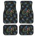 thumbnail image 1 of Xoenoiee Automotive Floor Mats Car Carpet Pack of 4 Peacock Print All Weather Vehicle Interior Protector Rugs Fit Most Car, Truck, SUV, Van, 1 of 6