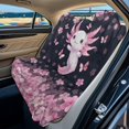 thumbnail image 1 of Xoenoiee Axolotl Butterfly Cherry Blossom Pattern Rear Bench Car Seat Cover Towel Protector, Heavy Duty Universal Fit Automotive Backseat Protector for Cars SUVs Truck, 1 of 7