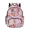 thumbnail image 1 of Xoenoiee Axolotl Ice Cream Cherry Blossom Pattern Kids Backpack for Girls Preschool Kindergarten Elementary School Backpack Bookbag Schoolbag Travel Daypack with Adjustable Padded Straps, 1 of 7