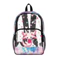 thumbnail image 1 of Xoenoiee Axolotl Strawberry Heart Print 17 Inch Backpack for Girls Teens, Lightweight Large Capacity Bookbag Clear School Bag Waterproof Backpack Transparent Rucksack for Kindergarten Primary School, 1 of 7