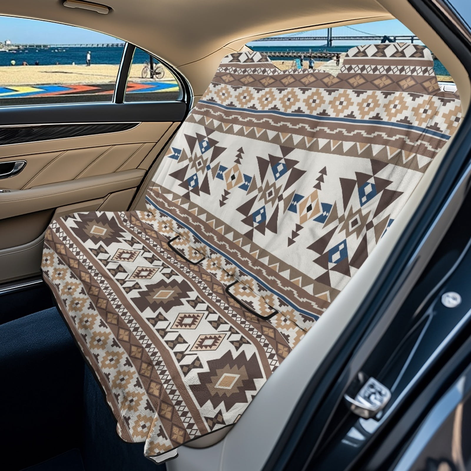 Xoenoiee Aztec American Tribal Geometry Pattern Waterproof Backseat ...