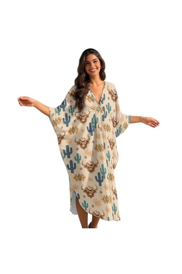 chinese dress ladies Women's Mixed Print Maxi Dress