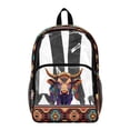 thumbnail image 1 of Xoenoiee Aztec Highland Cattle Print 17" Kids Backpack Lightweight Clear Backpack PVC Schoolbag for Boys, Large Capacity Bookbag Transparent Travel Daypack with Adjustable Straps for Middle School, 1 of 7