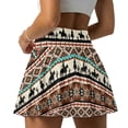 thumbnail image 1 of Xoenoiee Aztec Horse Cactus American Tribal Print Womens Tennis Skirt Pleated Athletic Skorts with Pockets Shorts High Waisted Golf Skirts for Workout Running Casual, L, 1 of 7