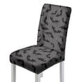 thumbnail image 1 of Xoenoiee Bat Spider Web Print Stretch Chair Covers for Dining Room, Removable Dining Room Chair Covers Halloween Decoration Washable Dining Chair Slipcovers Seat Protector for Home Banquet, 1 Set, 1 of 7