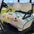 thumbnail image 1 of Xoenoiee Beach Starfish Print Universal Golf Cart Seat Towel Blanket Covers with 4 Pockets, Non-Slip Golf Cart Seat Covers Compatible with EZGO, Club Car and More 2-Seat Golf Carts, 1 of 7