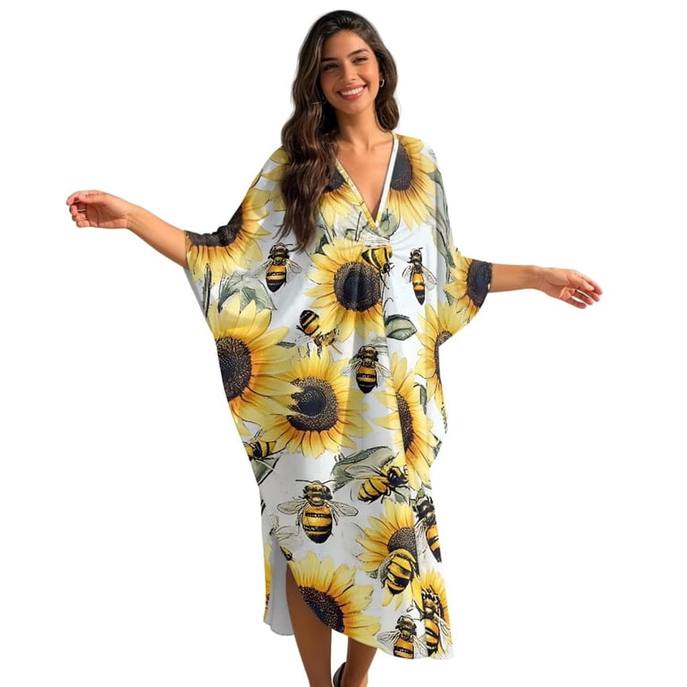 blue floral dresses for women Powder Blue Floral Print Puff Sleeve Mini Dress