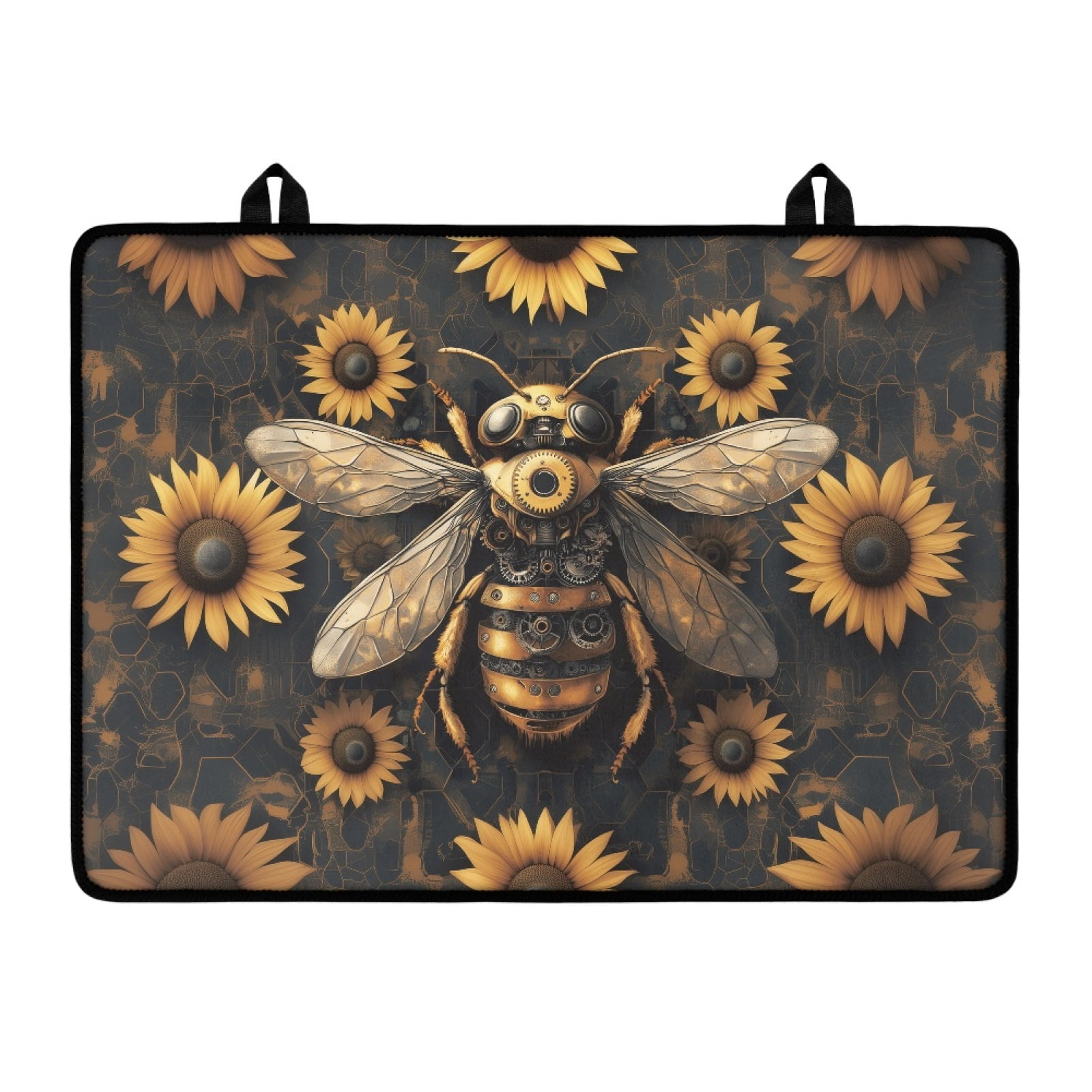Xoenoiee Bee Sunflower Print Stove Top Covers, 29.18 x 20.96 inch Electric Stove Cover Mat, Waterproof Glass Top Stove Cover, Ceramic Glass Cooktop Protector, Flat Top Oven Cover