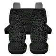 thumbnail image 1 of Xoenoiee Black Leopard Print Car Seat Covers Front Seat Covers Rear Bench Seat Protector Rear Backrest Cover for Most Vans Trucks SUVs, Automotive Interior Accessories, 1 of 7