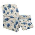thumbnail image 1 of Xoenoiee Blue Hydrangea Flower Print Recliner Slipcover Lazyboy Recliner Chair Cover 4 Piece Stretch Recliner Couch Covers Small Reclining Cover with Pockets Furniture Protector, 1 of 7