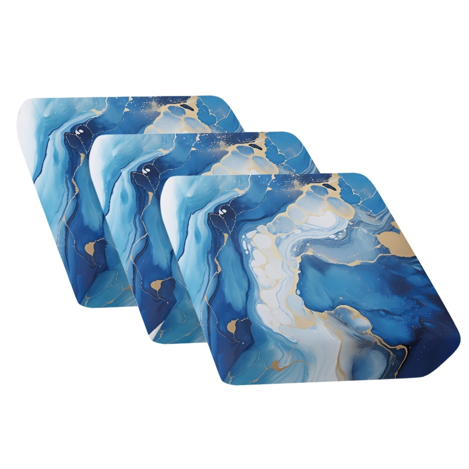 Xoenoiee Blue Marble Print Couch Cushion Covers for Pets Dogs, Non Slip Sofa Seat Cover Soft Thick Stretch Jacquard Fabric, Washable Sofa Slipcovers with Elastic Bottom