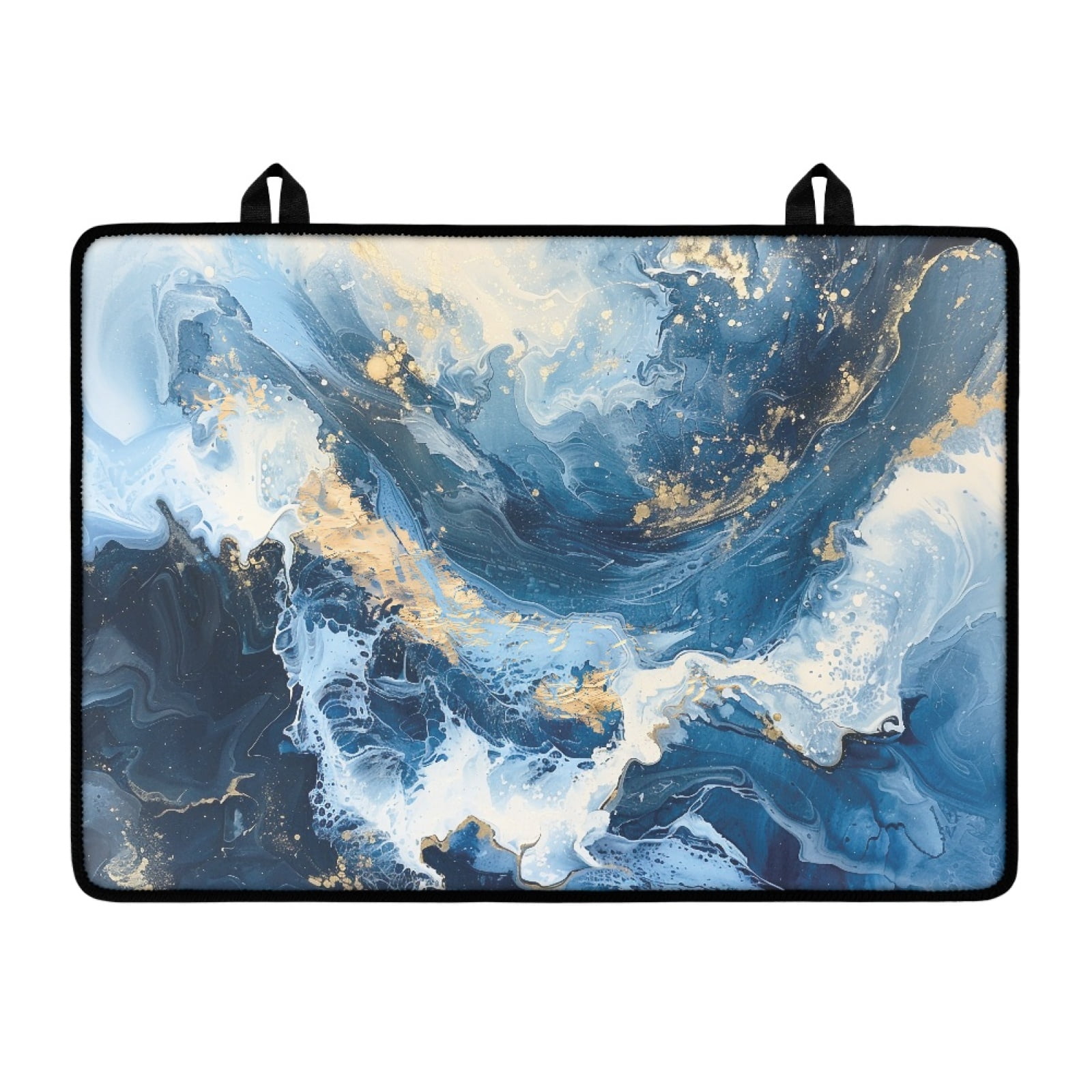 Xoenoiee Blue Marble Print Stove Cover for Stovetop, 29.18" x 20.96" Electric Cooktop Covers for Stove Top, Foldable Glasstop Cover for RV Stove,Wood Stove Covers for Gas Burners