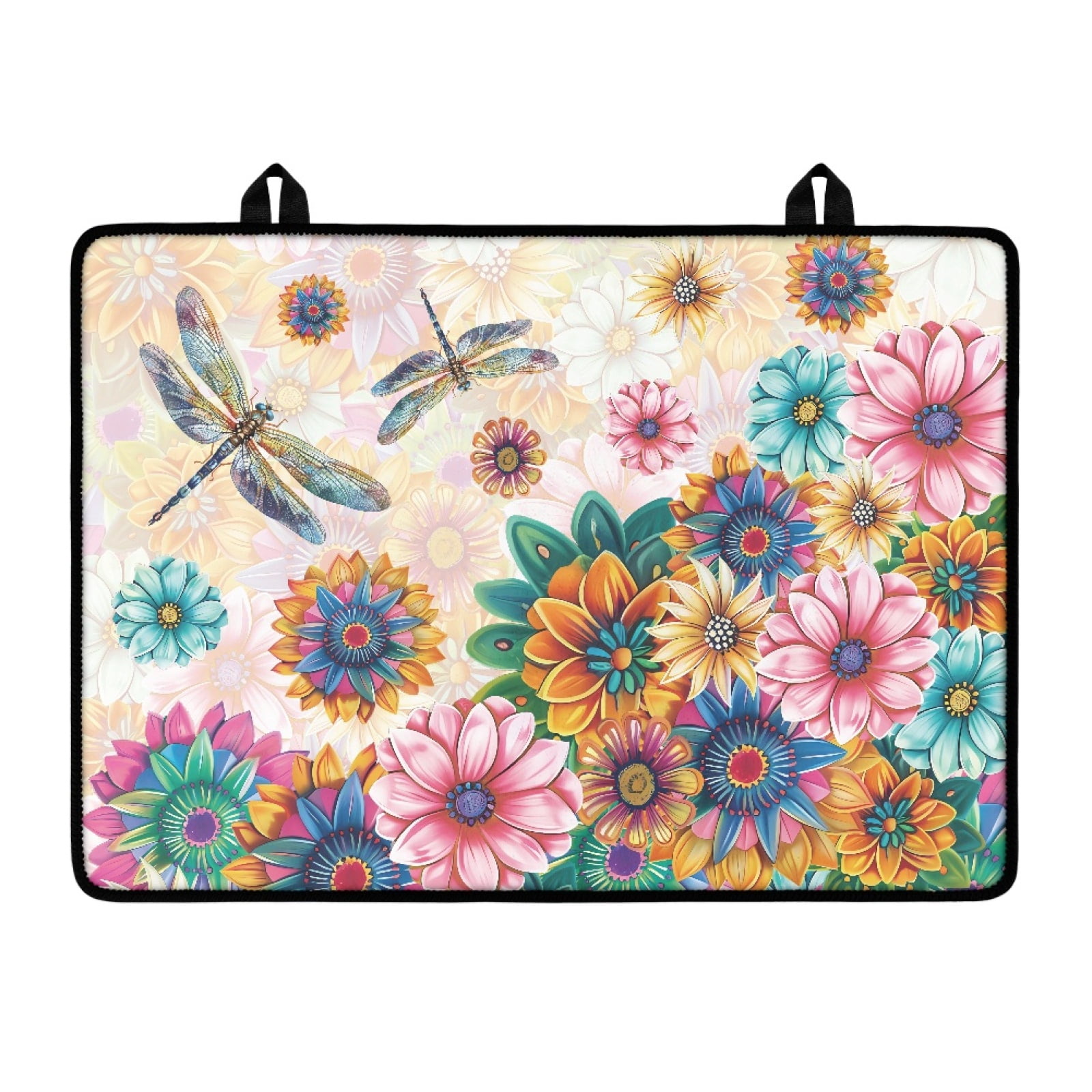 Xoenoiee Boho Mandala Dragonfly Print Stove Top Covers for Electric Stove, Waterproof Stove Cover Mat 29x21 Inch Ceramic Stove Guard Stove Top Protector Heat Resistant Cooktop Cover Dish Drying Mat