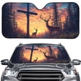 thumbnail image 1 of Xoenoiee Boho Mandala Hummingbird Print Sun Shade for Car Windshield Foldable Front Window Sun Visor Reflective Fabric Blocks UV Rays and Sun, Automotive Interior Protection for Cars, Trucks, SUVs, 1 of 7