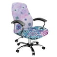 thumbnail image 1 of Xoenoiee Boho Mandala Marble Print Office Chair Cover Stretchable Universal Computer Chair Cover Soft Washable Seat Covers Dustproof Desk Armchair Rotating Chair Slipcovers, S, 1 of 7