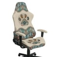 thumbnail image 1 of Xoenoiee Boho Paw Print Gaming Chair Covers, Stretchable Soft Thick Breathable Scratch Resistant Gaming Chair Seat Cover with 2Pcs Armrest Slipcovers, 1 of 7