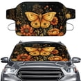 thumbnail image 1 of Xoenoiee Butterfly Flower Print Car Rear Windshield Cover, Auto Rear Windscreen Snow Ice Cover, All-Weather Ice Frost Snow Protector, Automotive Winter Accessories for Most Vehicles, 1 of 7