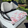 thumbnail image 1 of Xoenoiee Butterfly Peach Blossom Pattern Golf Cart Accessories Universal Fit Golf Cart Seat Towel Protector Machine Washable Anti-Hot Golf Cart Cover for Club Car EZGO, 1 of 5