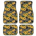 thumbnail image 1 of Xoenoiee Car Floor Mat Sunflower and Leopard Pattern Auto Carpet Front & Rear Floor Mats Car Accessories Universal Fit Easy to Clean Washable for Sedan SUV Truck Van, 1 of 6