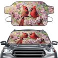 thumbnail image 1 of Xoenoiee Cardinal Cherry Blossom Print Sun Protector for Car Windshield, Automotive Exterior Accessories Windshield Cover Snow Ice Hail Protector Waterproof Windshield Frost Cover, 1 of 7