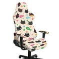 thumbnail image 1 of Xoenoiee Cat Paw Fish Star Pattern Gaming Chair Covers Waterproof Cat Scratch Proof Stretch Game Chair Cover with Armrest Anti-Scratch Protection for Ergonomic Gaming Rotating Desk Chair, 1 of 7