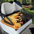 thumbnail image 1 of Xoenoiee Cat Spider Web Halloween Pattern Universal Fit Golf Cart Seat Cover for Most 2 Passenger Club Car Lightweight Soft Breathable Fabric Golf Cart Seat Towel Protector, 1 of 5