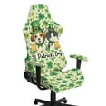 thumbnail image 1 of Xoenoiee Cavalier King Charles Spaniel Cat Shamrock Beer Pattern Gaming Chair Covers Slipcovers, Stretchable Elastic Computer Reclining Gaming Chair Seat Cover with Armrest Cover (No Chairs), 1 of 7