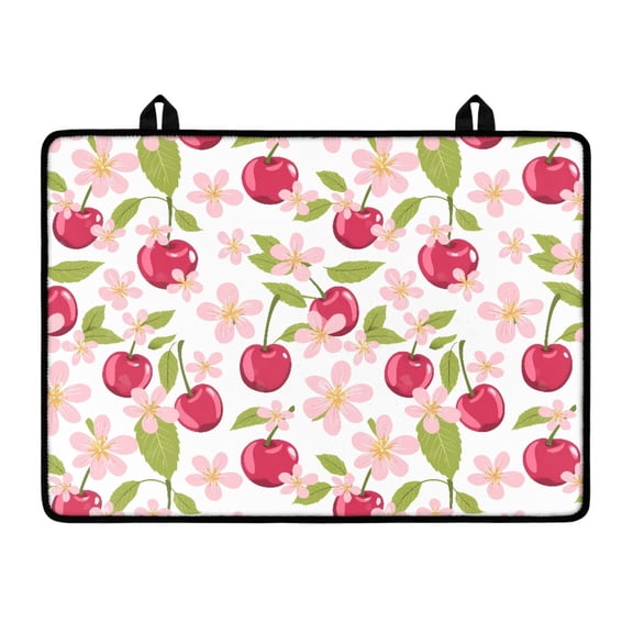 Xoenoiee Cherry Plum Blossom Pattern Stove Top Covers for Electric Stove, Heat-Resistant Silicone Glass Stove Top Cover Protector Induction Cooktop Protector Range Ceramic Stove Top Covers Mat