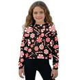 thumbnail image 1 of Xoenoiee Christmas Candy Print Long Sleeve Hoodies for Girls Kids Fleece Fall Outfits Sweatshirts Y2k Winter Zip Up Jackets Oversized Tops Clothes, Size 5-6 Years, 1 of 7