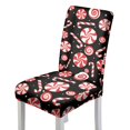 thumbnail image 1 of Xoenoiee Christmas Candy Print Waterproof Chair Covers for Dining Room, Dining Room Chair Covers Protectors Stretch Kitchen Parson Chair Slipcovers Christmas Decoration, 1 Set, 1 of 7