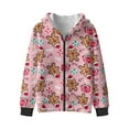 thumbnail image 1 of Xoenoiee Christmas Cookies Candy Star Print Hoodies for Boys Boys Kids Full Zip Sweatshirts with Hooded Pullover Sweater Athletic Loose Outfits Casual Jacket Tunic Tops with Pocket, 11-13 Years, 1 of 7