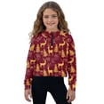 thumbnail image 1 of Xoenoiee Christmas Deer Snowman Tree Gift Print Girls Zip Up Hoodie Xmas Long Sleeve Cropped Sweatshirt Kids Crop Top Pullover Fall Outfits with Front Pocket, Size 13-14 Years, 1 of 7