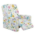 thumbnail image 1 of Xoenoiee Colorful Floral Print Recliner Chair Cover 4-Pieces Lazyboy Cover for Recliner Chair with Storage Pockets Furniture Protector for Living Room, Jacquard Sofa Slipcover for Kids, Pets, 1 of 7